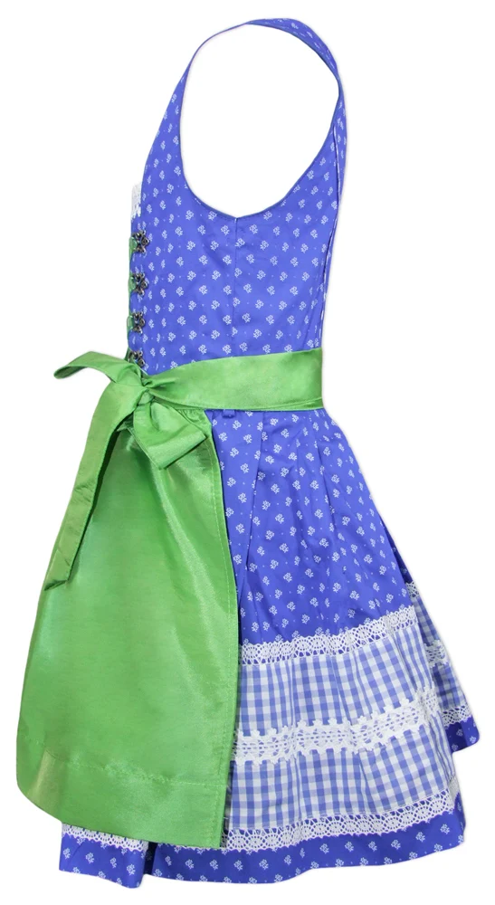 Isar-Trachten Jugend Dirndl "Stefanie" 44867 | Blau Grün