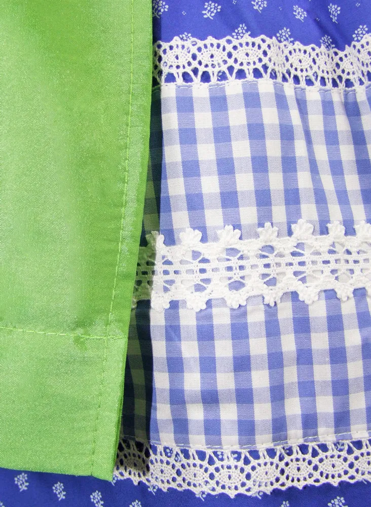 Isar-Trachten Jugend Dirndl "Stefanie" 44867 | Blau Grün