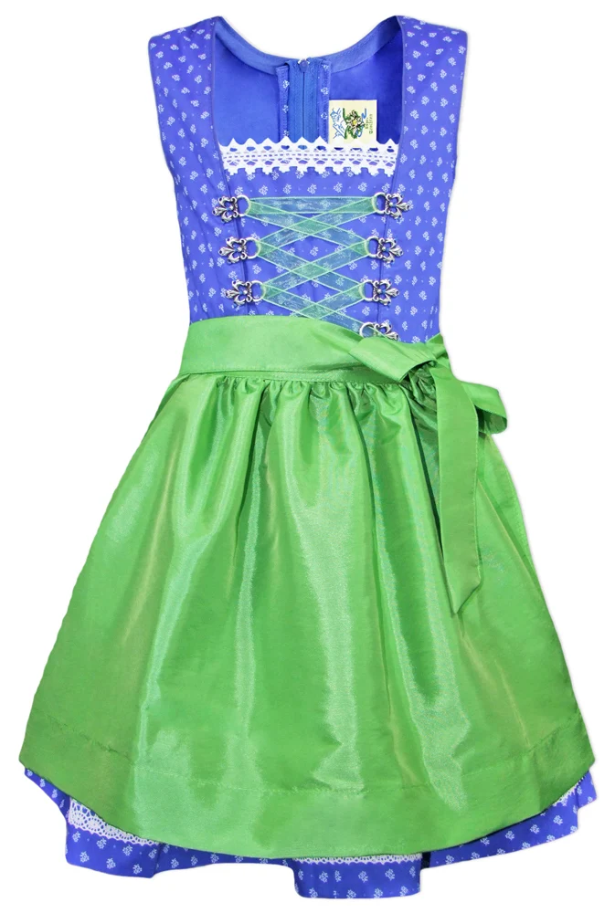 Isar-Trachten Jugend Dirndl "Stefanie" 44867 | Blau Grün