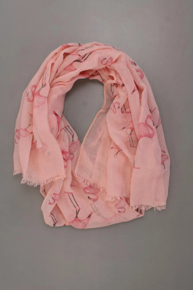 Tuch mit Flamingomuster rosa aus Viskose