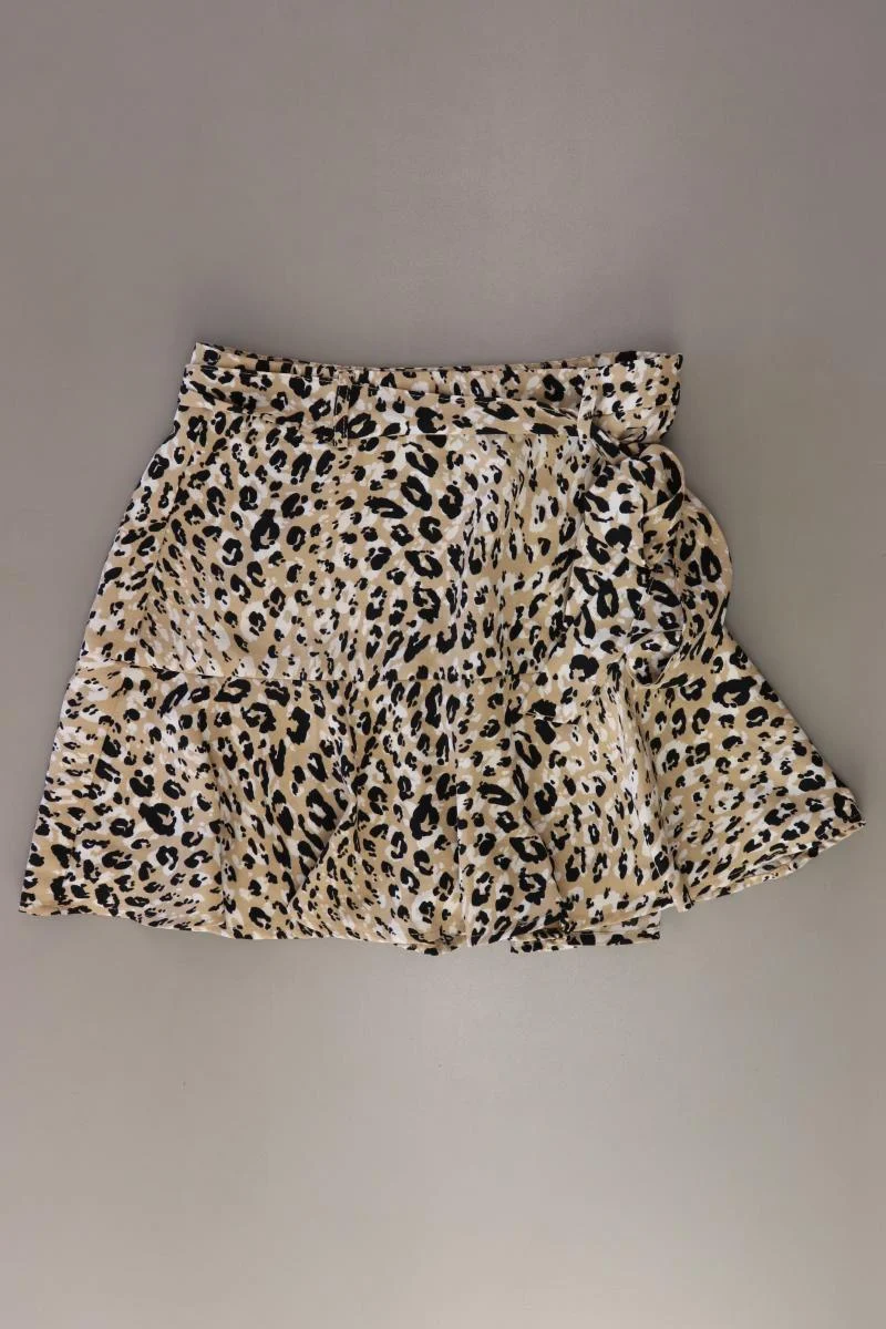 Stradivarius Skort Gr. S mit Tierdruck creme aus Polyester