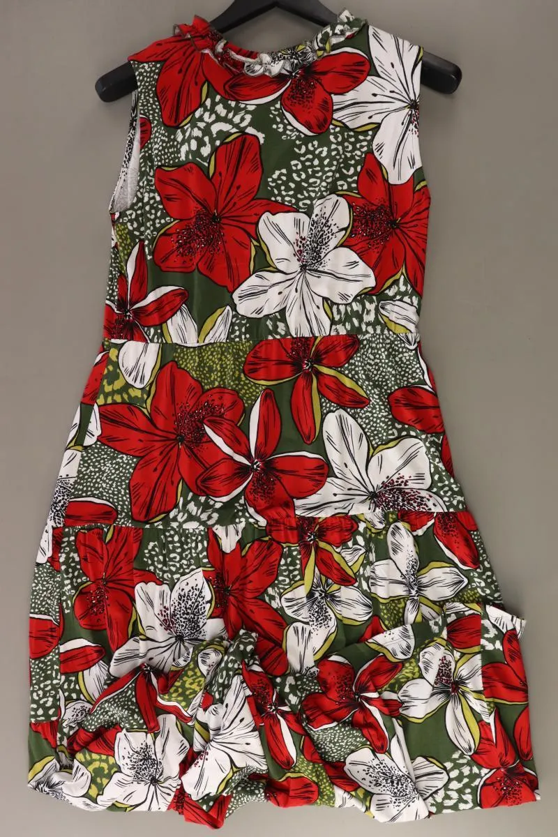 Alba Moda Maxikleid Gr. 40 mit Blumenmuster Ärmellos rot aus Viskose