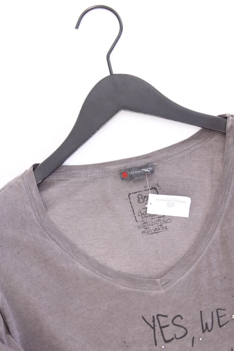 Street One Classic Shirt Gr. 44 3/4 Ärmel braun aus Baumwolle