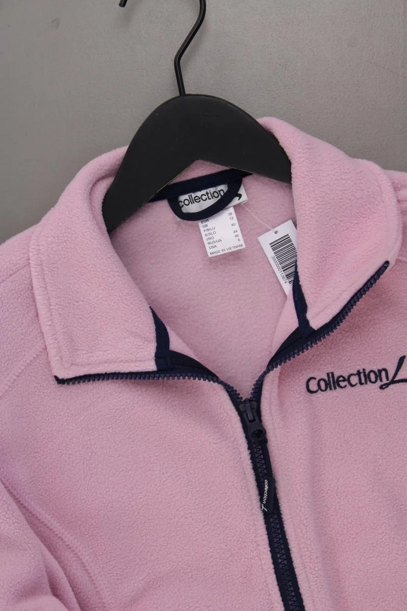 Collection L. Fleecejacke Gr. 38 Langarm rosa aus Polyester