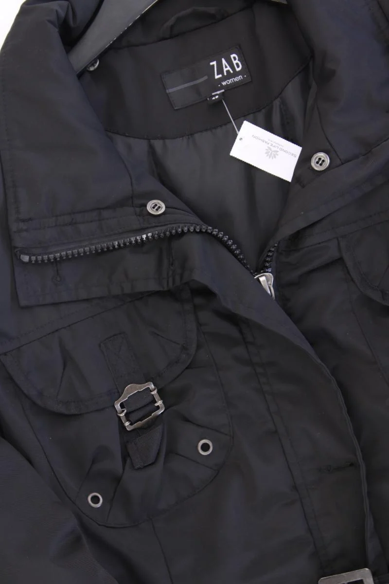 Zab Lange Jacke Gr. 46 schwarz aus Polyester