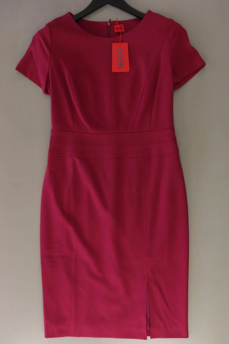 Hugo Boss Bleistiftkleid Fuchsia Gr. 40 neu mit Etikett Kurzarm pink aus Viskose