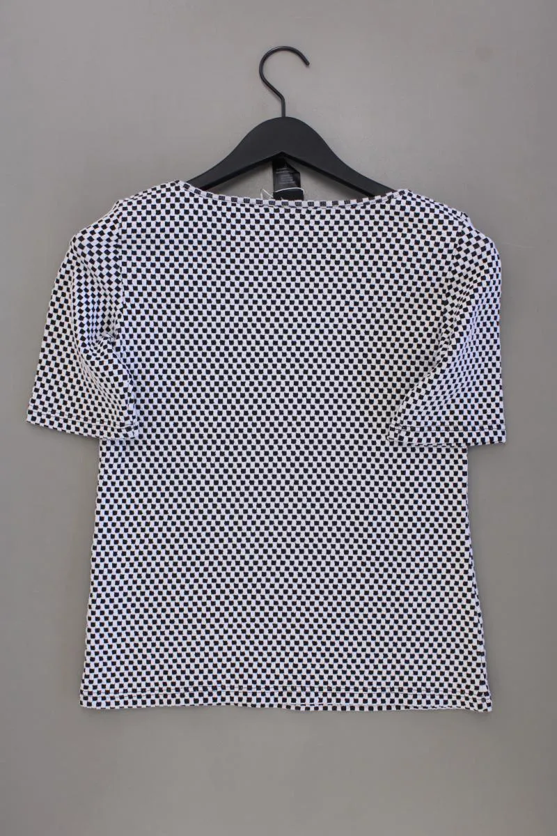 Madeleine T-Shirt Gr. 34 geometrisches Muster neu mit Etikett Kurzarm grau