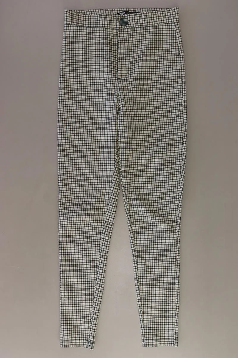 Zara Hose Gr. XS kariert creme aus Viskose