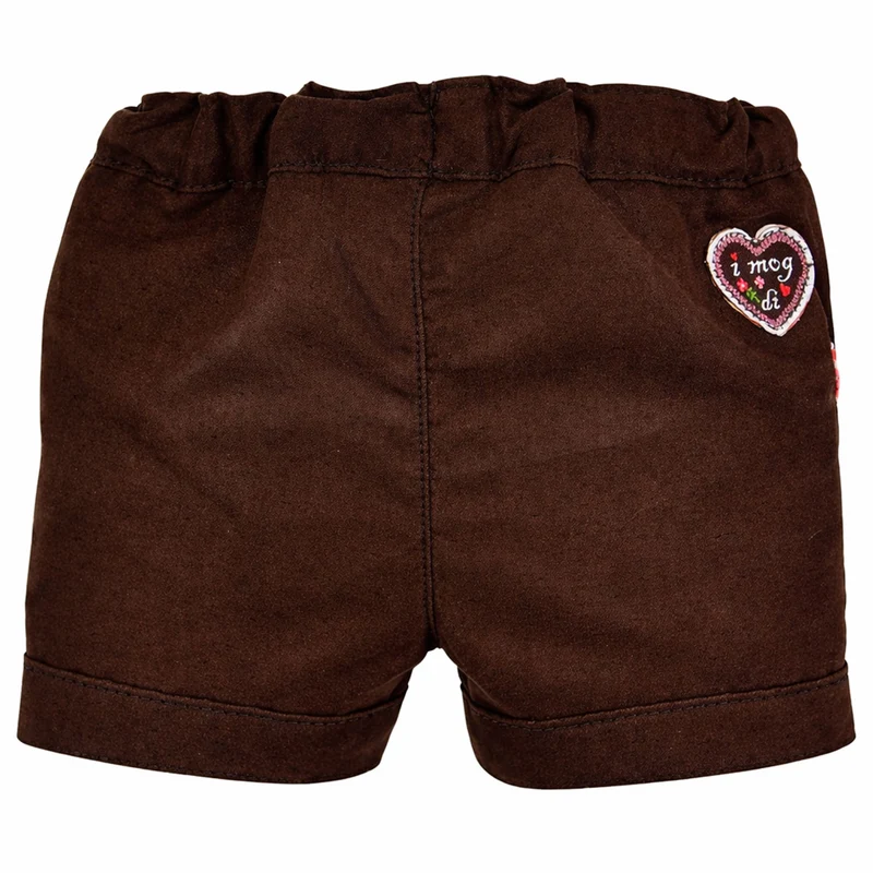 BONDI Mädchen Kunstleder Shorts Hose "Alpenglück" 86764 | Braun
