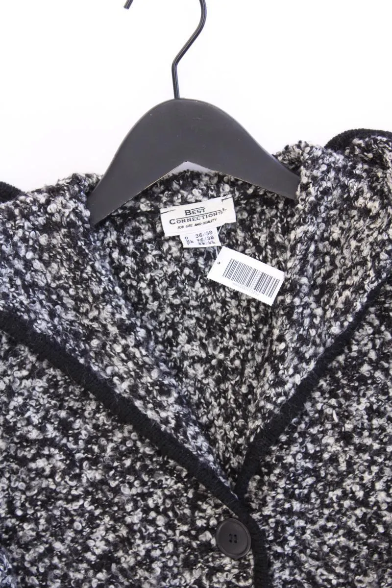 Best Connections Strickjacke Gr. 36/38 Langarm grau aus Polyacryl