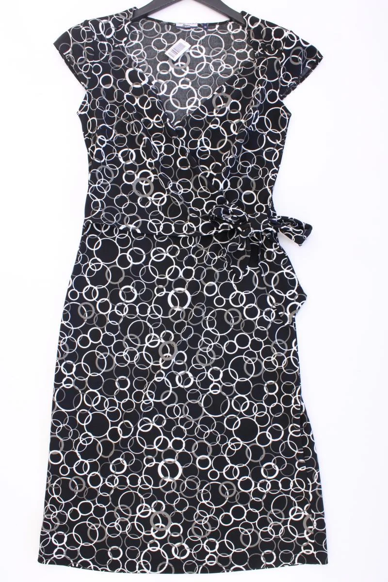 Strauss Wickelkleid Gr. 36 Kurzarm blau aus Polyester