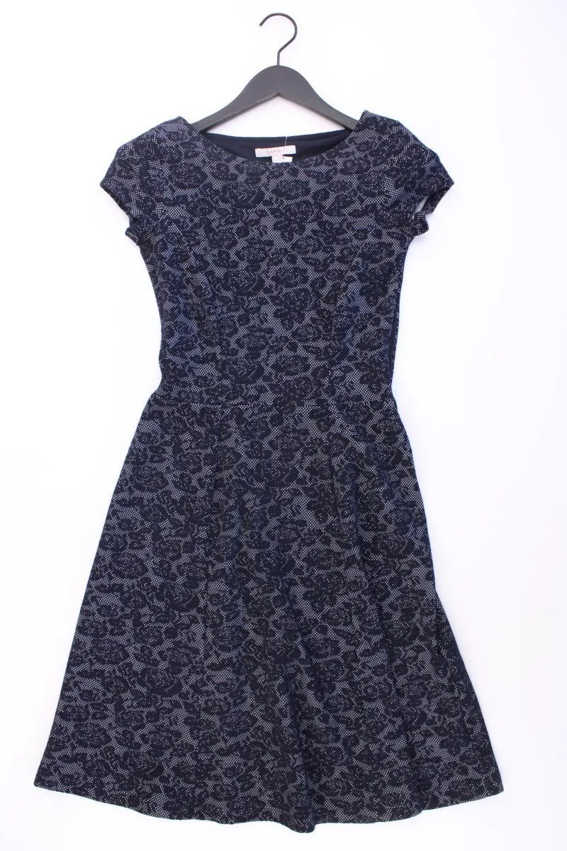 Esprit Etuikleid Gr. XS Kurzarm blau aus Polyester