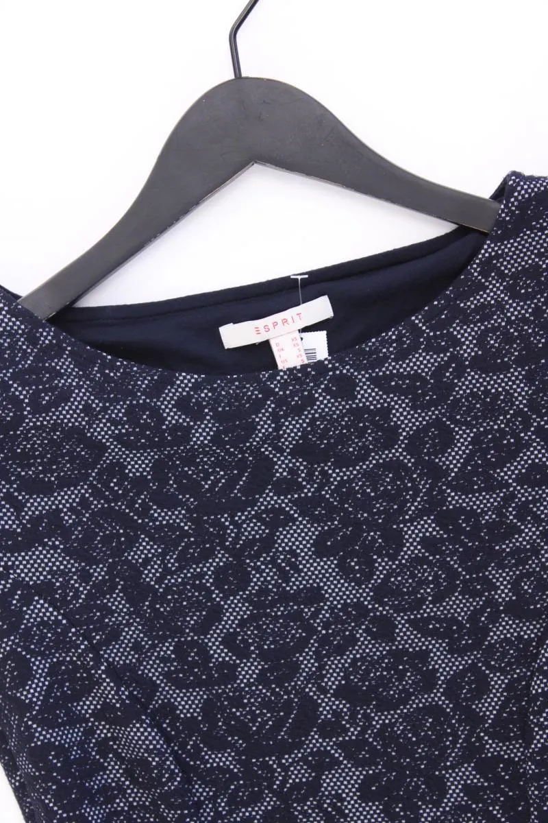 Esprit Etuikleid Gr. XS Kurzarm blau aus Polyester