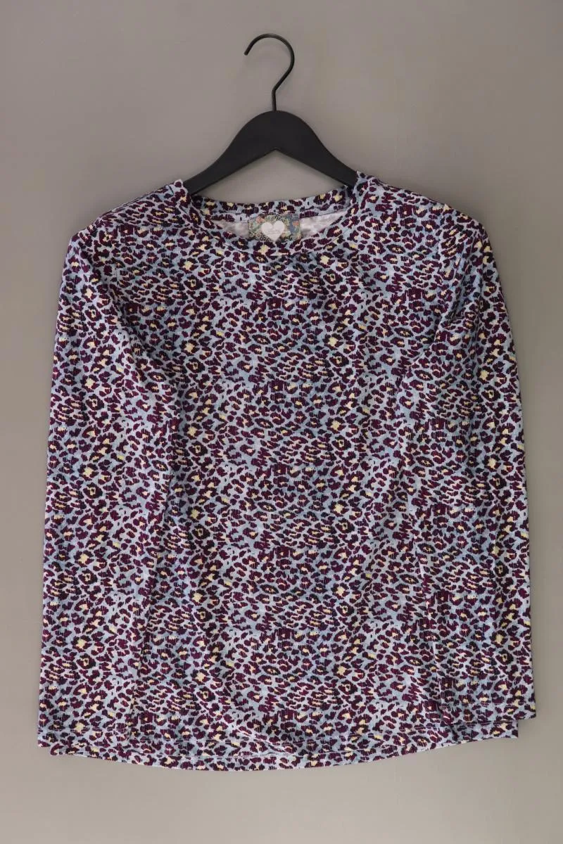 Anni For Friends Printshirt Gr. 40 mit Tierdruck neuwertig Langarm lila