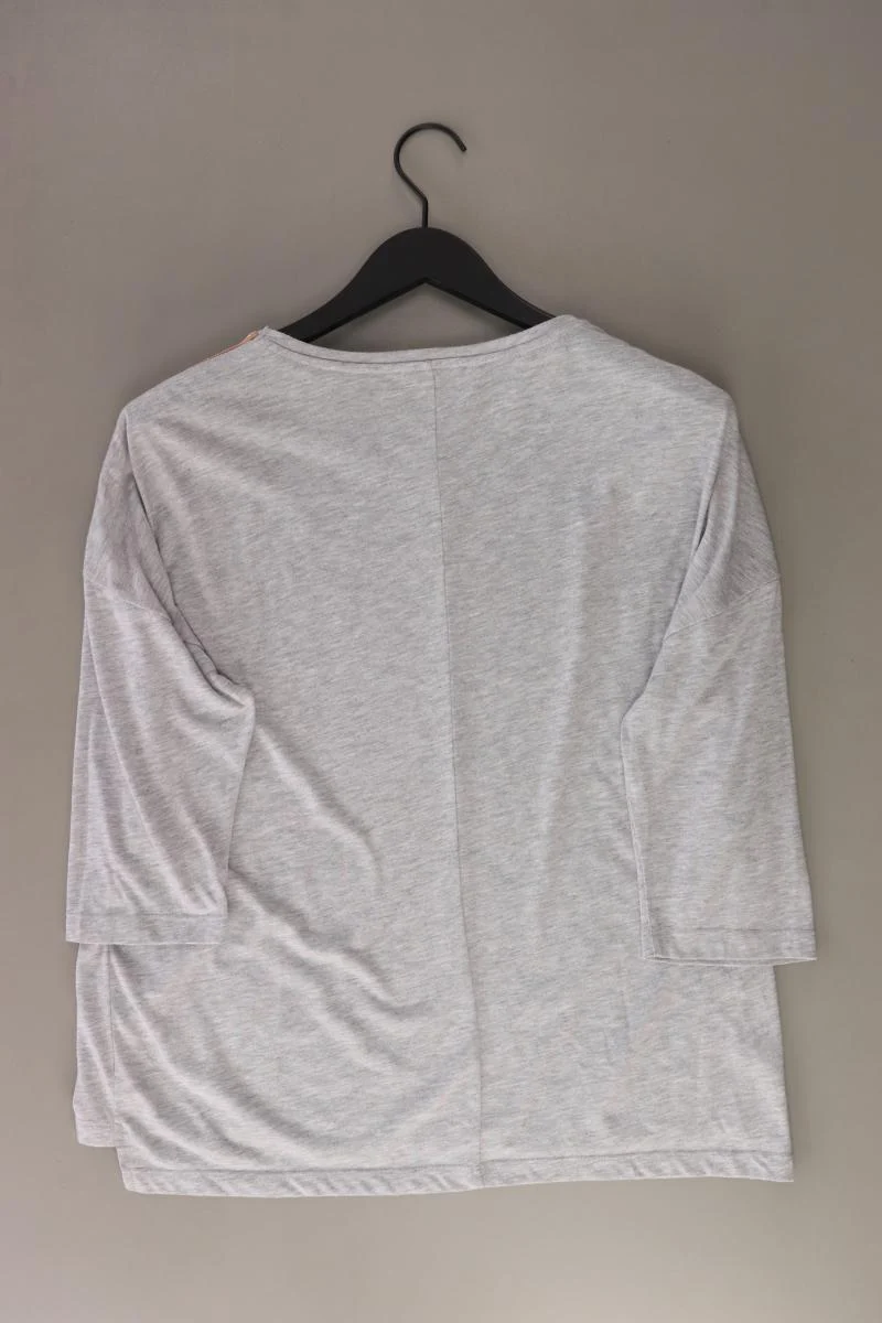 Cartoon Oversize-Shirt Gr. M 3/4 Ärmel grau aus Baumwolle