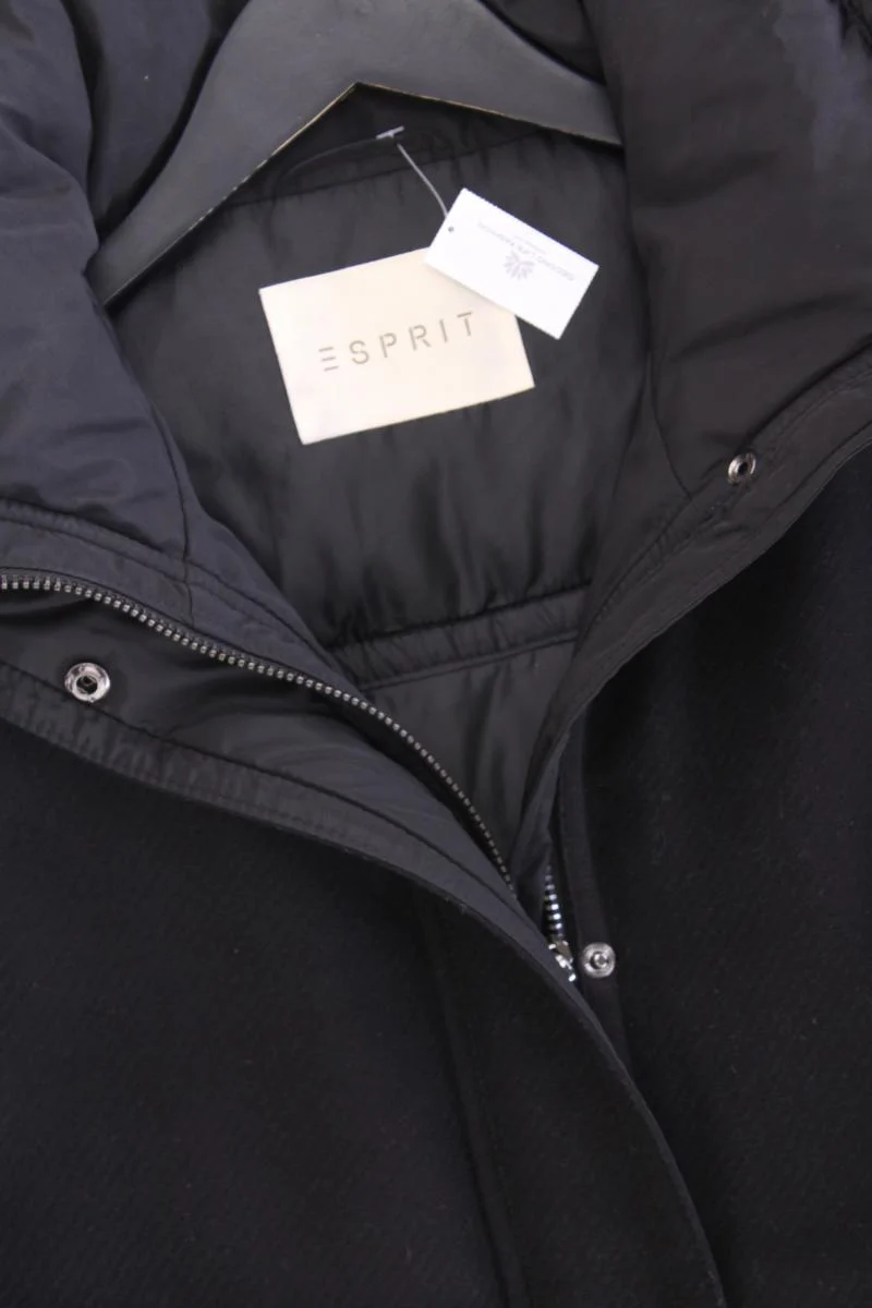 Esprit Wollmantel Gr. M schwarz