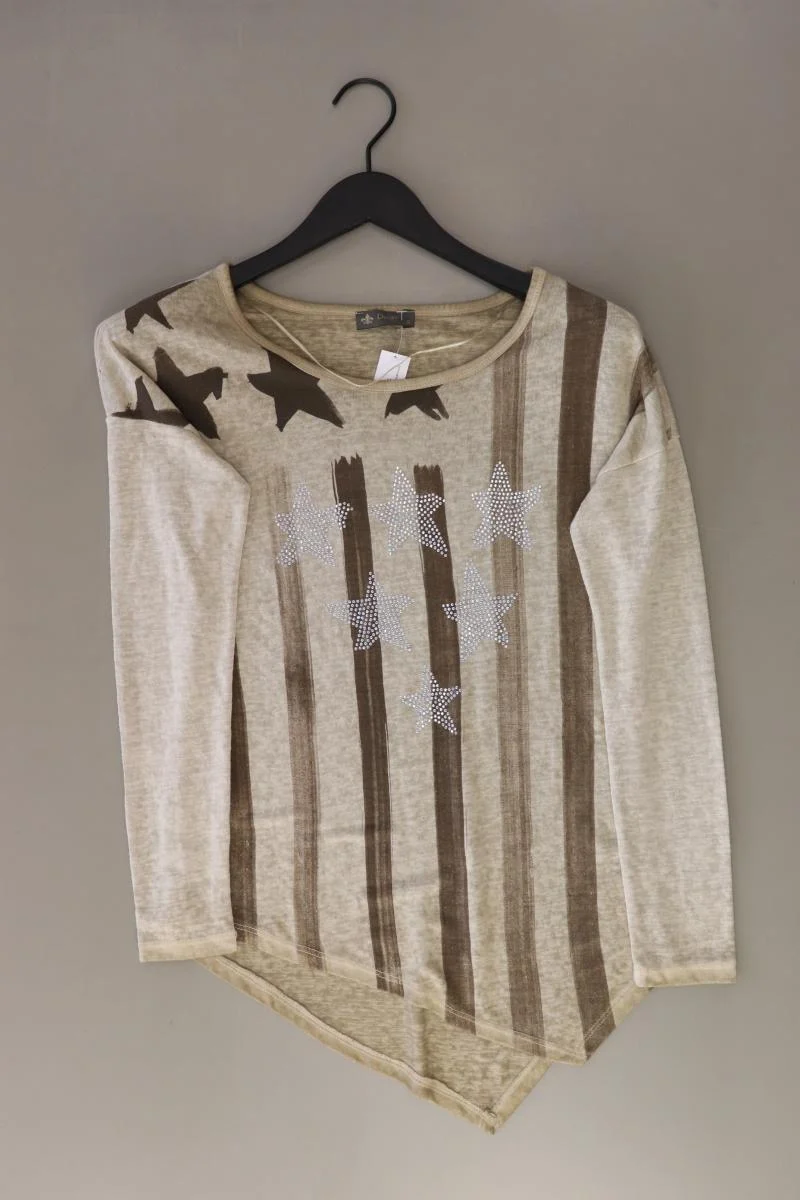 Decay Longsleeve-Shirt Gr. S Langarm braun aus Viskose