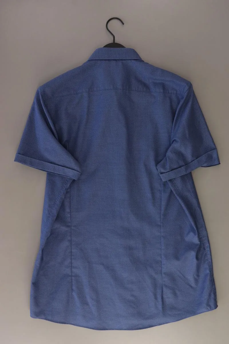 MARVELIS Kurzarmhemd für Herren Gr. Hemdgröße 43 blau aus Baumwolle