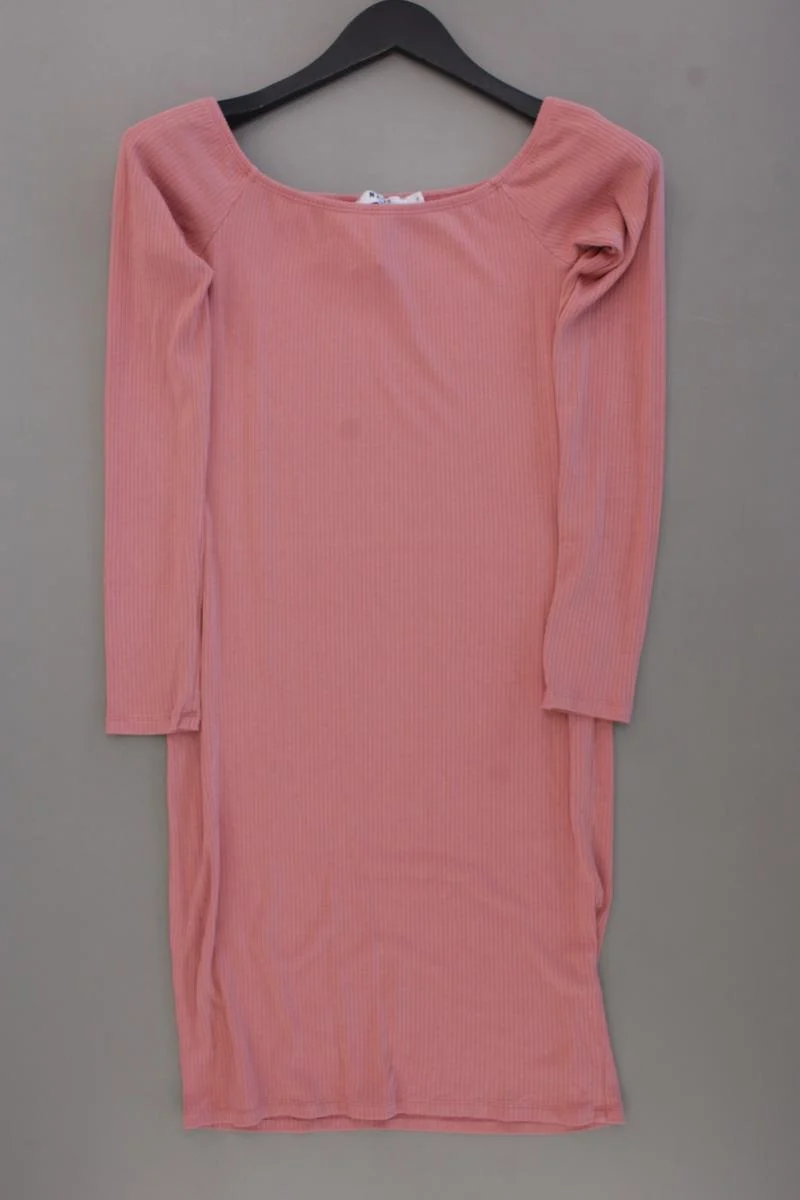 NA-KD Schlauchkleid Gr. S Langarm mit Carmen-Ausschnitt rosa