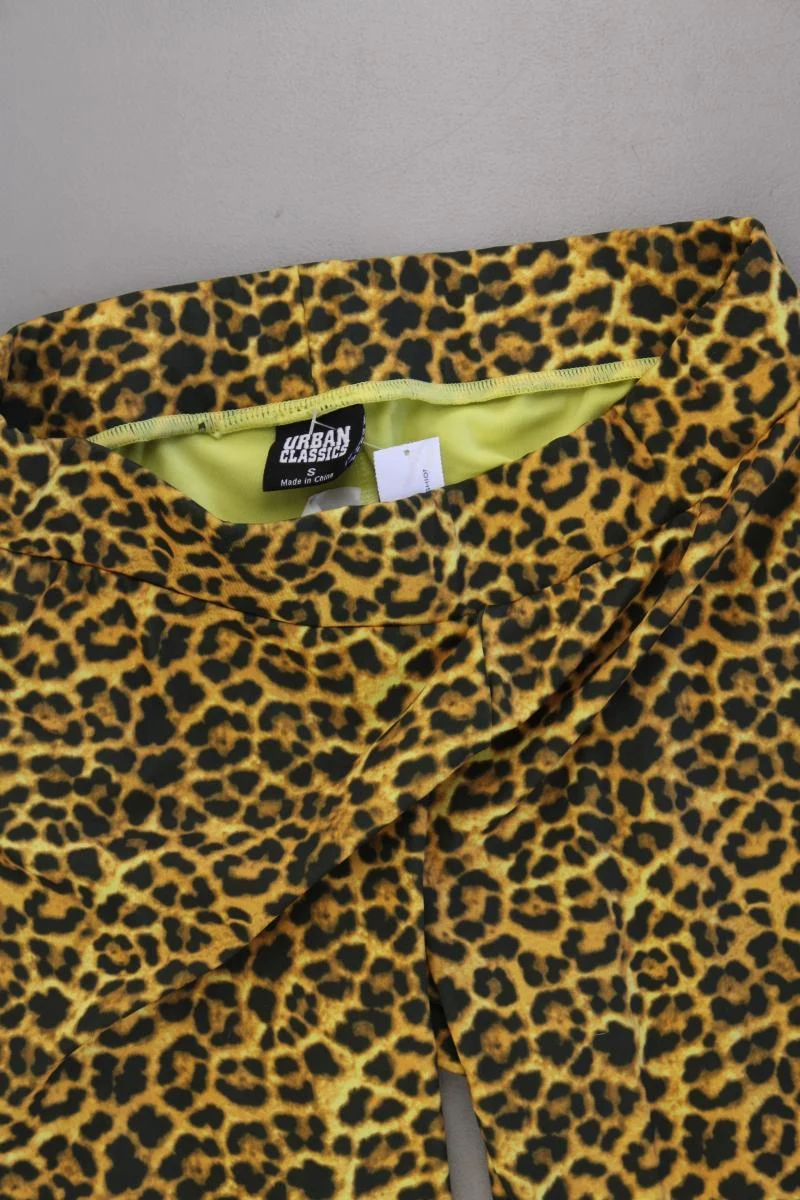 URBAN CLASSICS Leggings Gr. S mit Tierdruck neuwertig braun aus Polyester