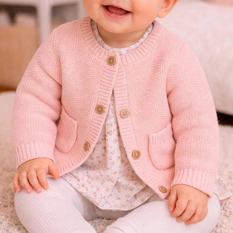 BONDI Baby Mädchen Strickjacke 93940 | Rosa