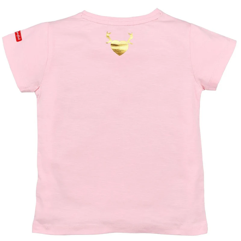 BONDI Mädchen T-Shirt "Alpenglück" mit Hirschprint 26090 | Rosa