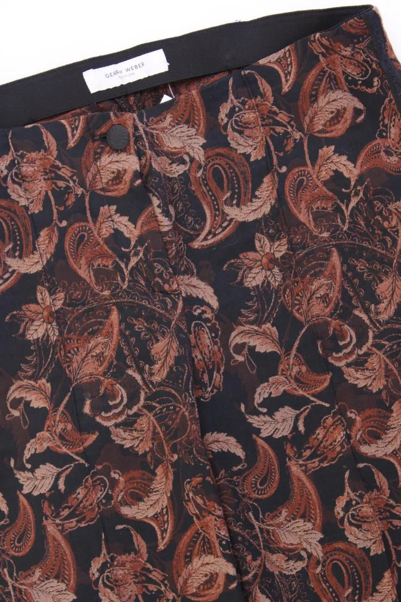 Gerry Weber Stoffhose Gr. 36 mit Paisleymuster braun