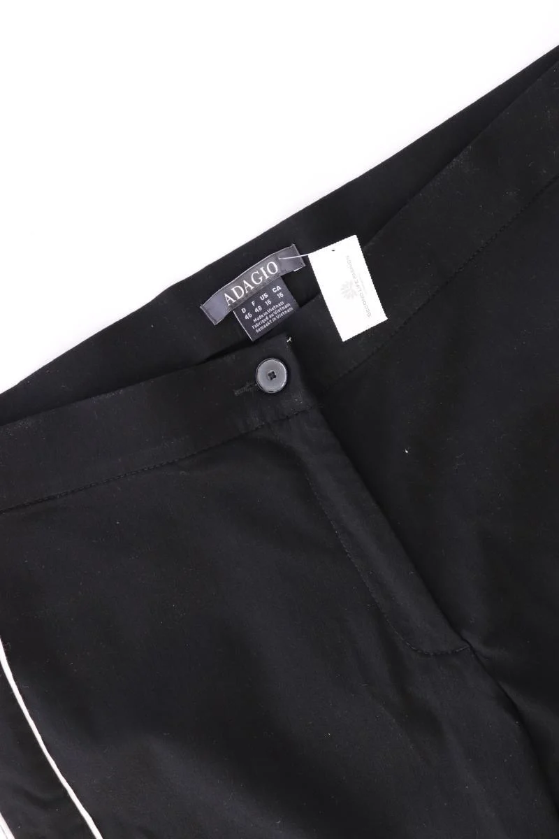 Adagio Stoffhose Gr. 46 schwarz aus Viskose