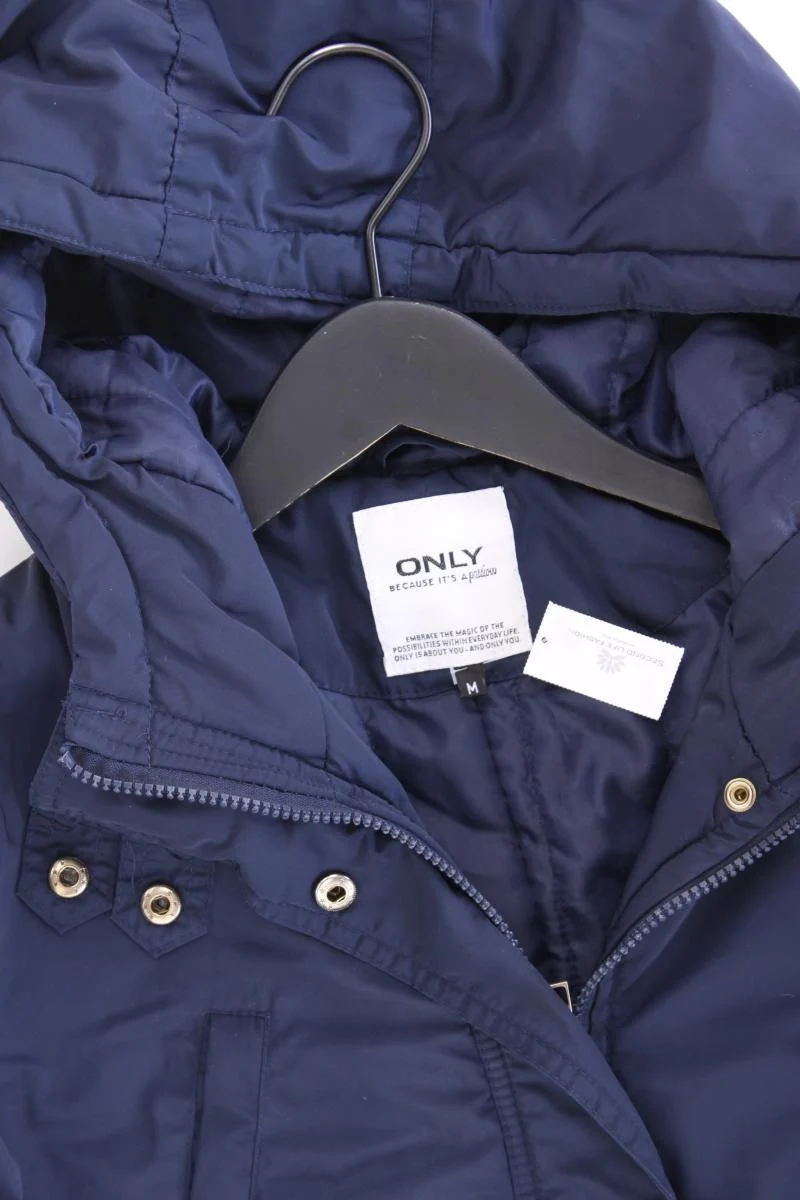 Only Kapuzenmantel Gr. M blau aus Polyester