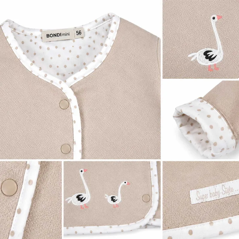 BONDI Baby Wendejacke "Gänschen" 93955 | Cappuccino
