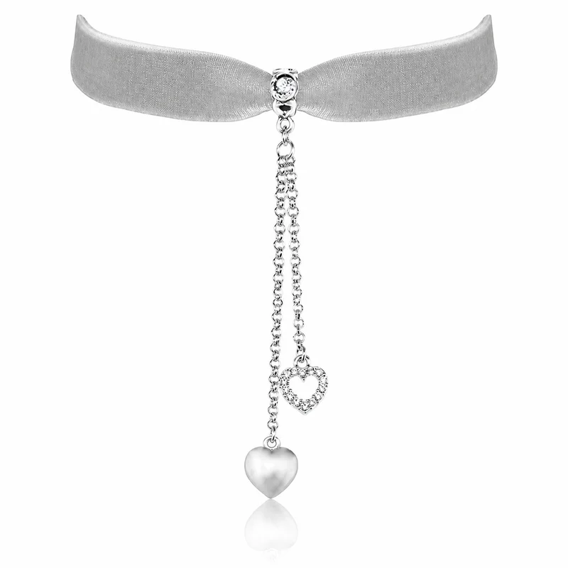 LUISIA® Kropfband "Mattea" mit Kristallen von Swarovski® | Grau