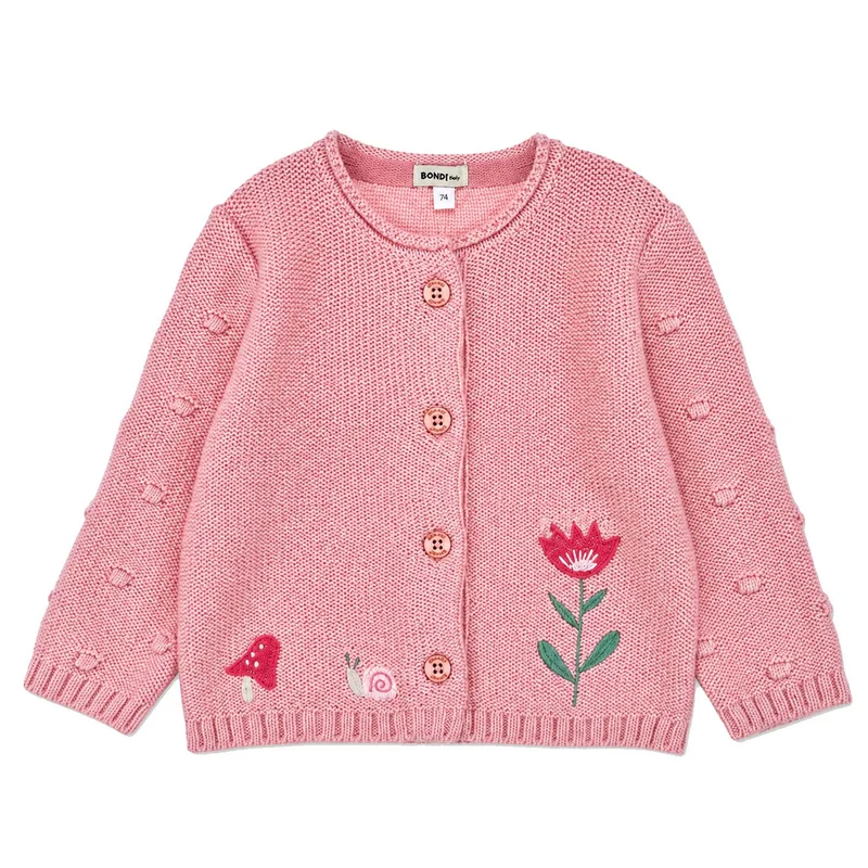 BONDI Baby Mädchen Strickjacke "Be nature" 86960 | Candy