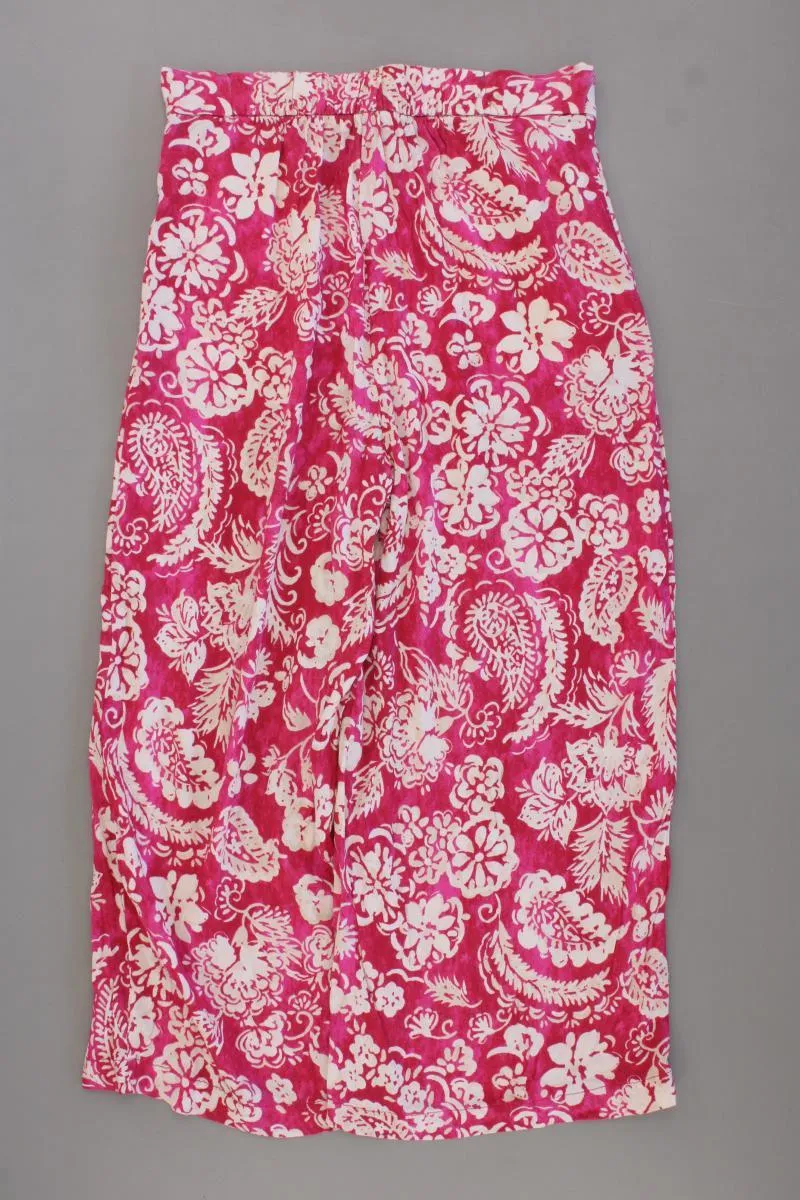 Mango 7/8 Hose Gr. XS mit Blumenmuster pink aus Viskose