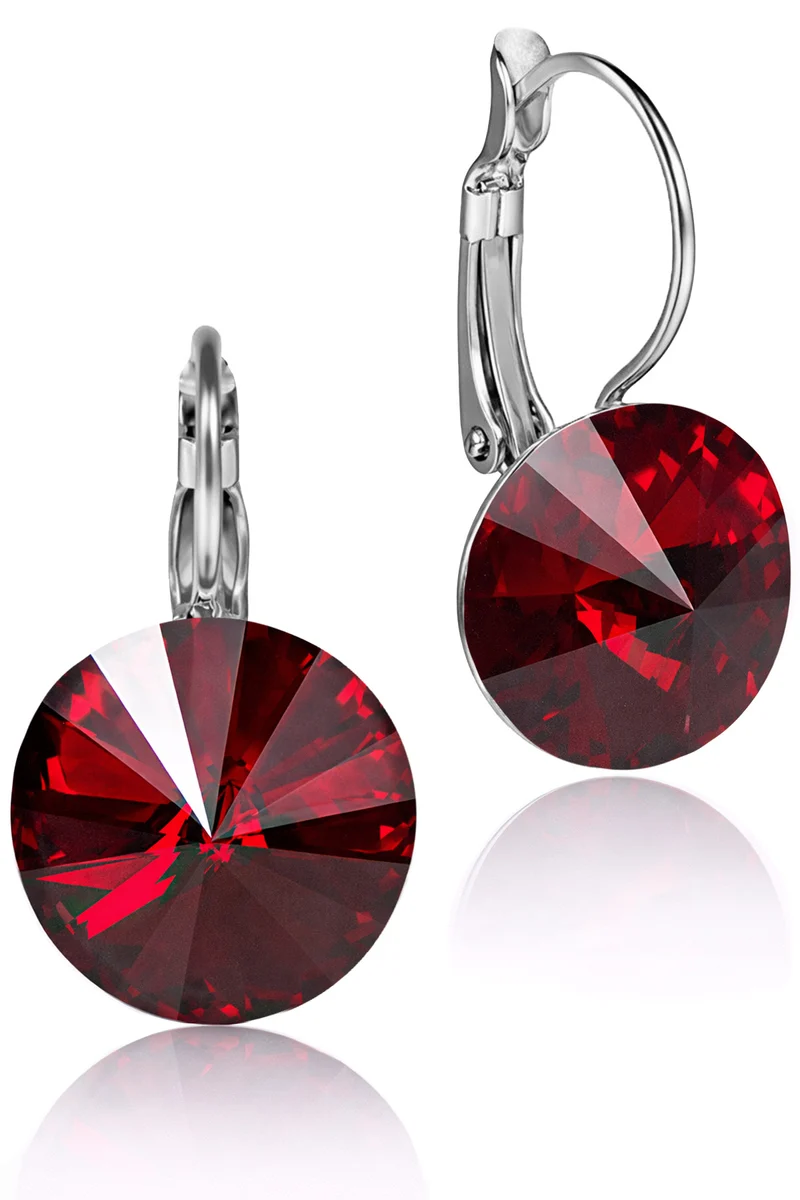 LUISIA® Ohrringe Rivoli mit Kristallen von Swarovski® - 12 mm | Siam