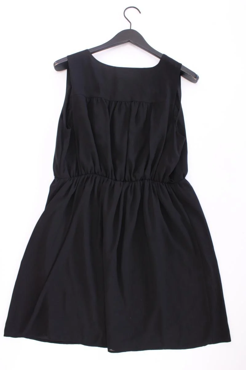WE ARE SO GOOD TOGETHER Chiffonkleid Gr. 44 Ärmellos schwarz