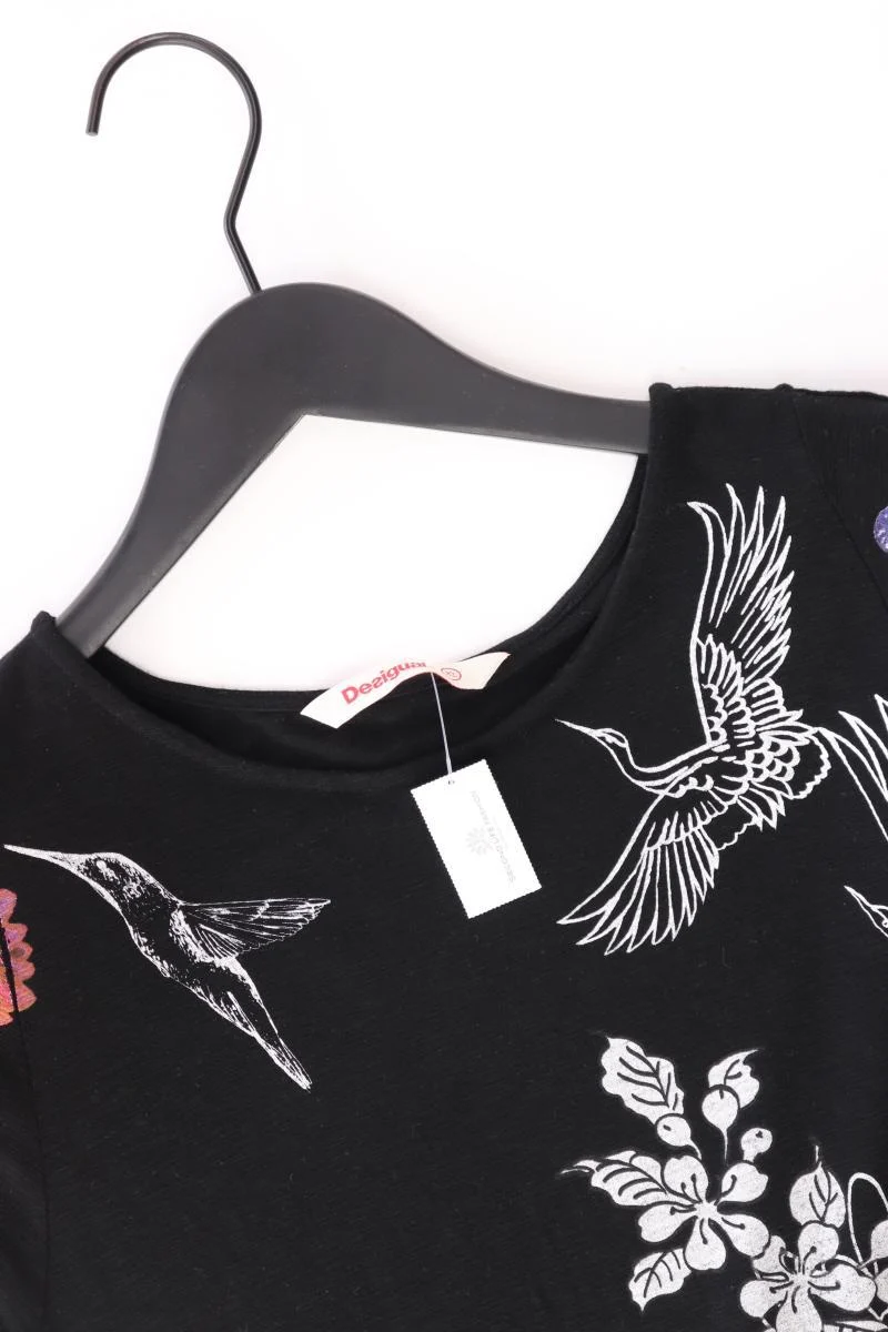 Desigual Kurzarmkleid Gr. XL schwarz aus Baumwolle