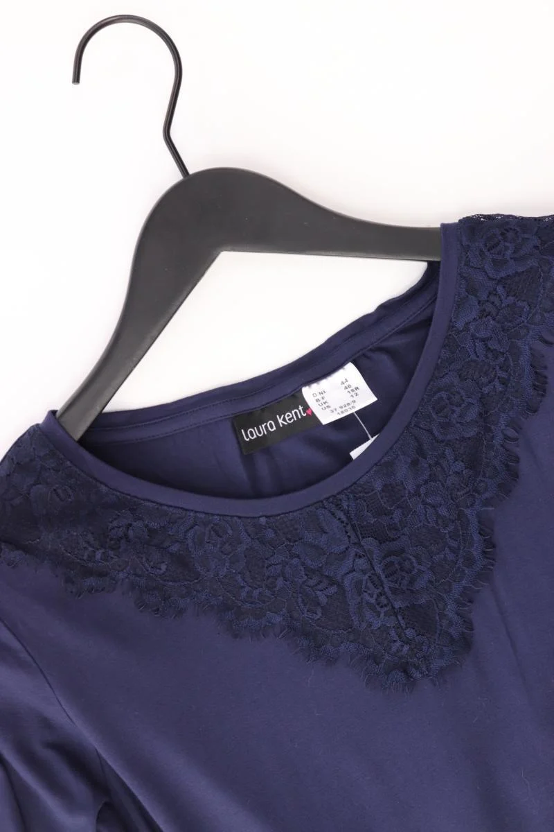 Laura Kent Longsleeve-Shirt Gr. 44 Langarm blau aus Viskose