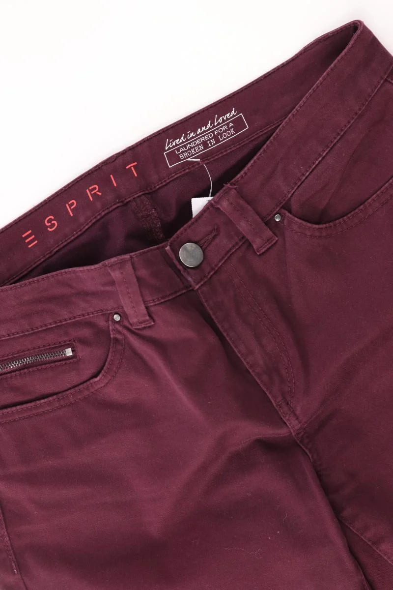 Esprit Hose Gr. 38/L32 lila aus Baumwolle