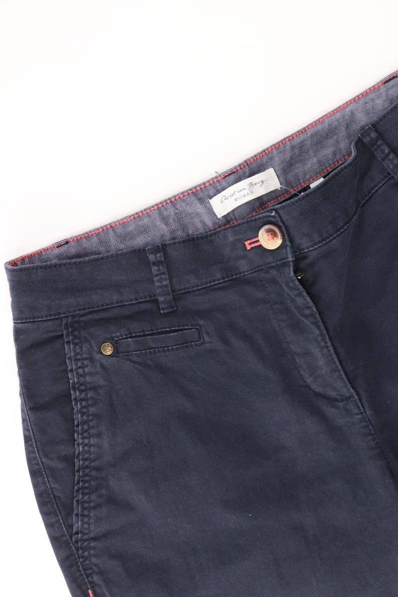 Christian Berg Chinohose Gr. 36 blau aus Baumwolle