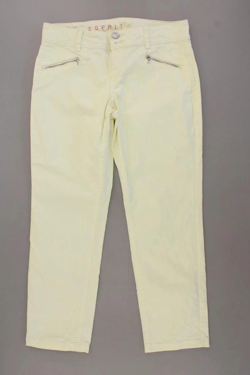 Esprit Hose Gr. 38 gelb aus Baumwolle