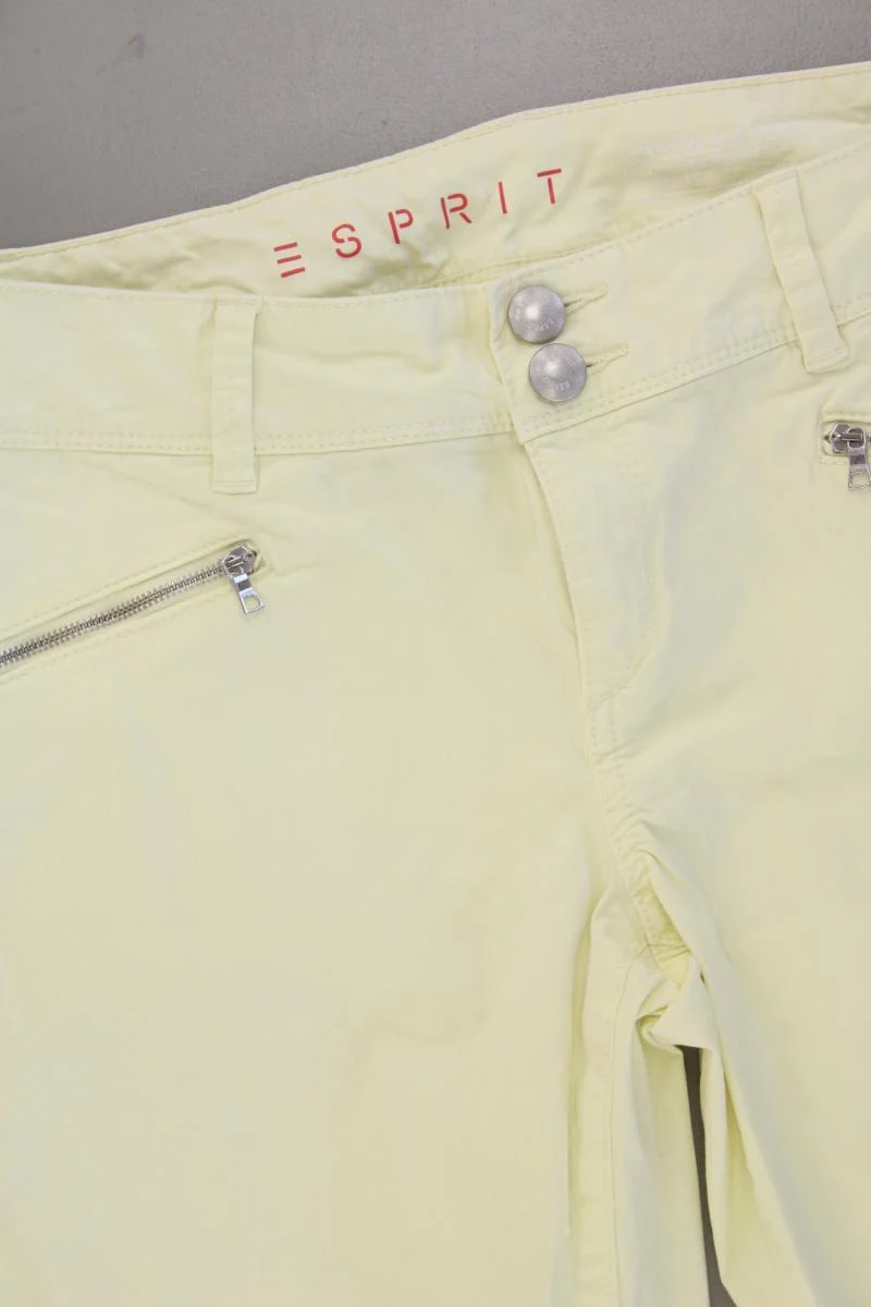Esprit Hose Gr. 38 gelb aus Baumwolle