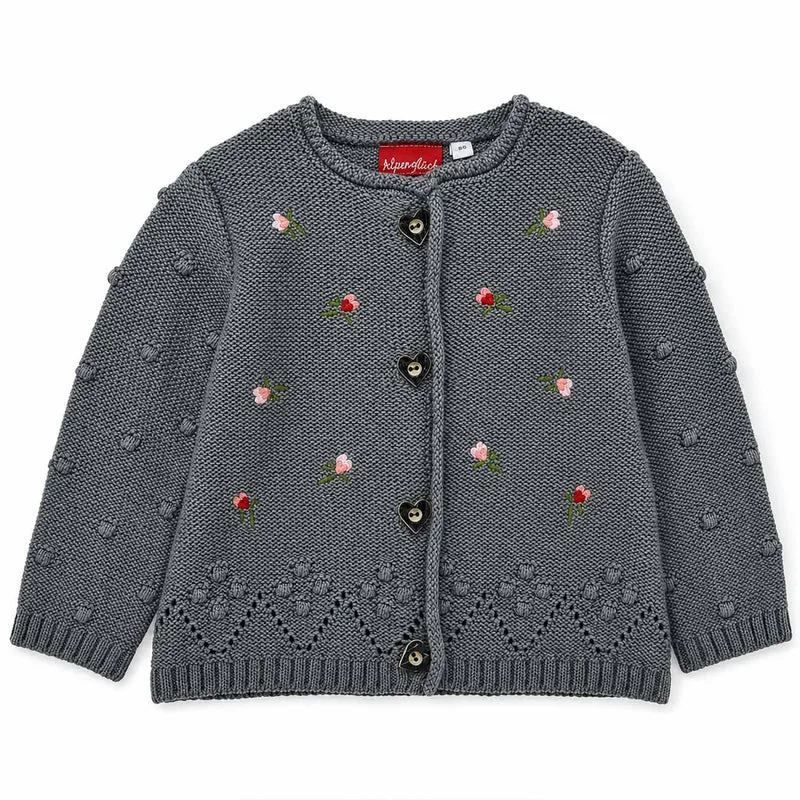 BONDI Baby Mädchen Strickjacke 86993 | Dark Green