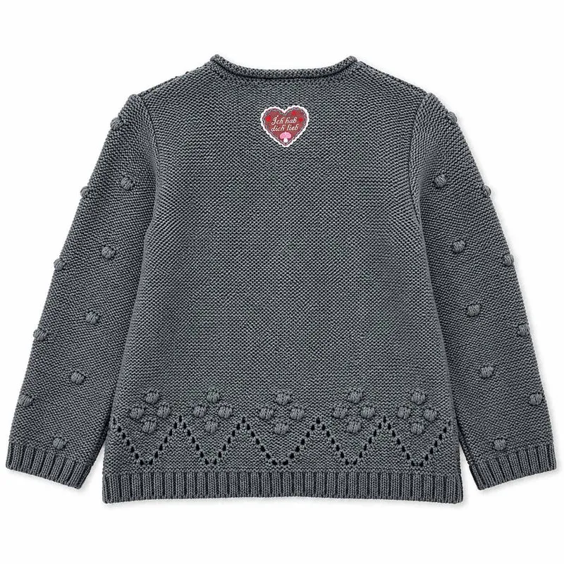 BONDI Baby Mädchen Strickjacke 86993 | Dark Green