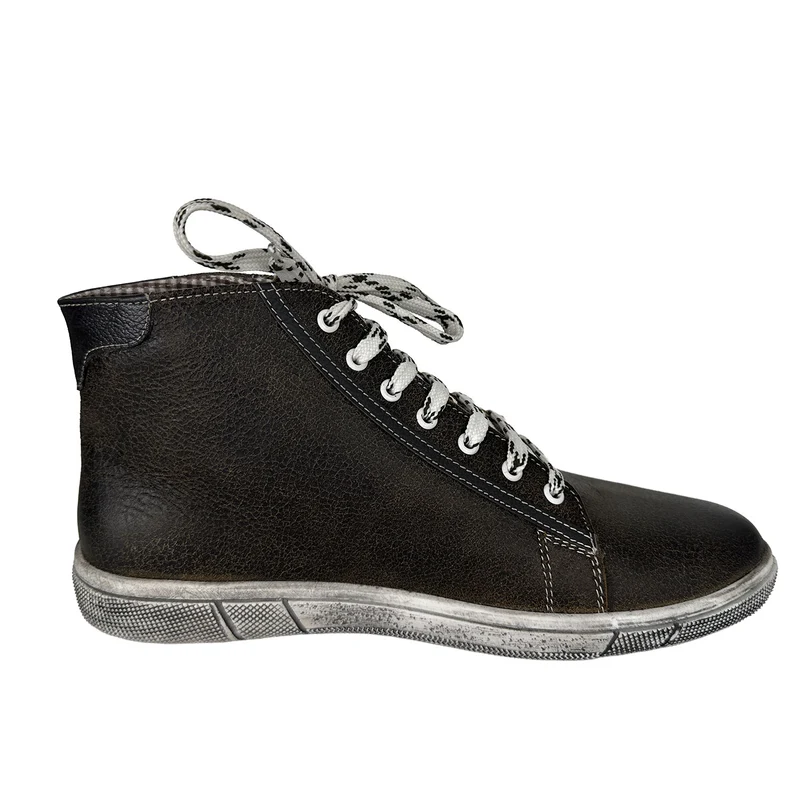 MADDOX Trachten Leder Schuhe Hohe Sneaker "Marinus" | Bernstein