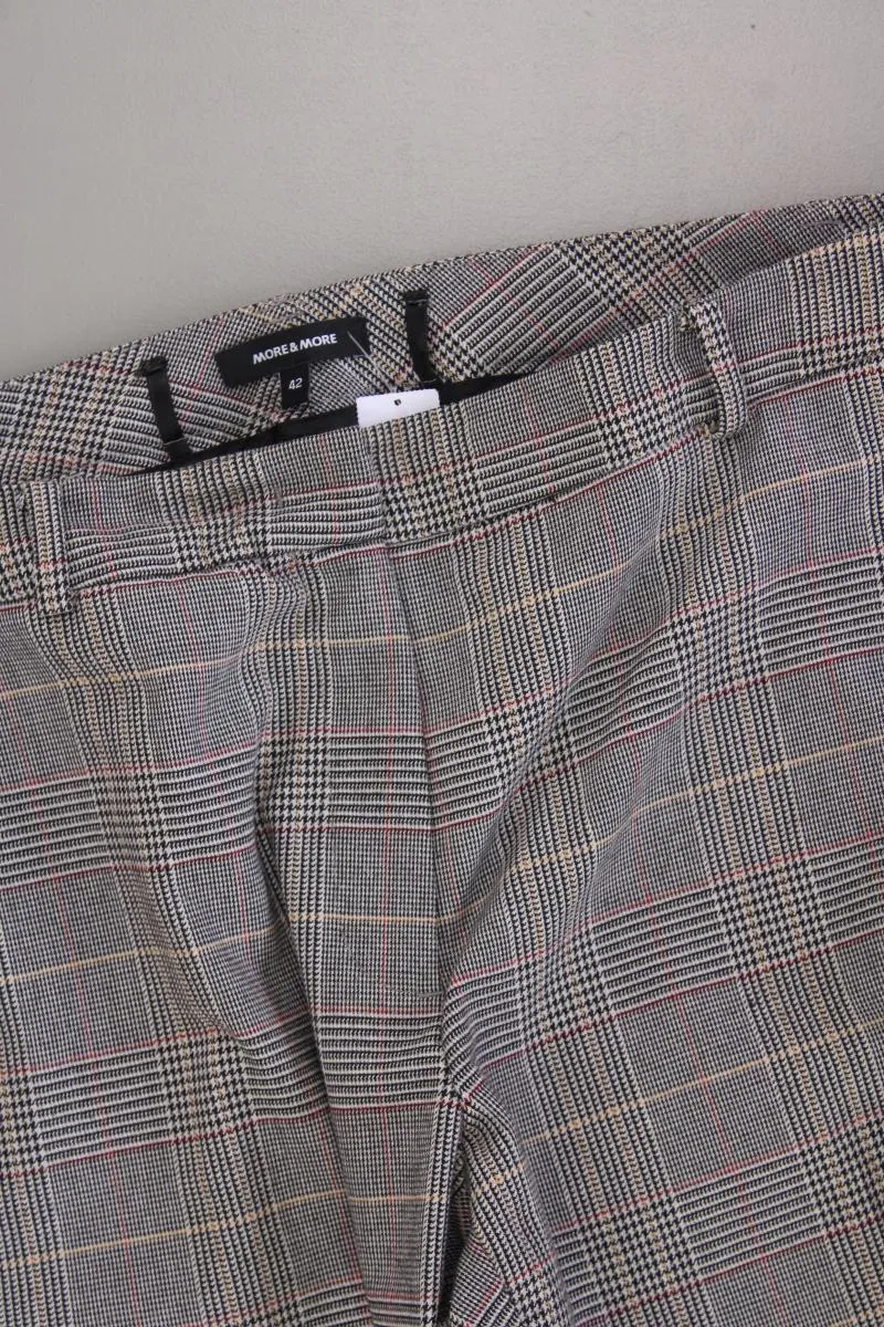 More&More Stoffhose Gr. 42 kariert grau