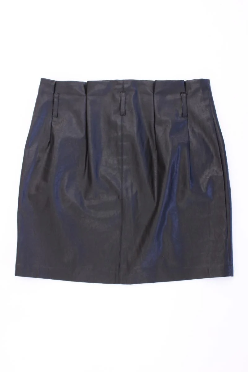 Only Kunstlederrock Gr. 38 schwarz aus Polyester