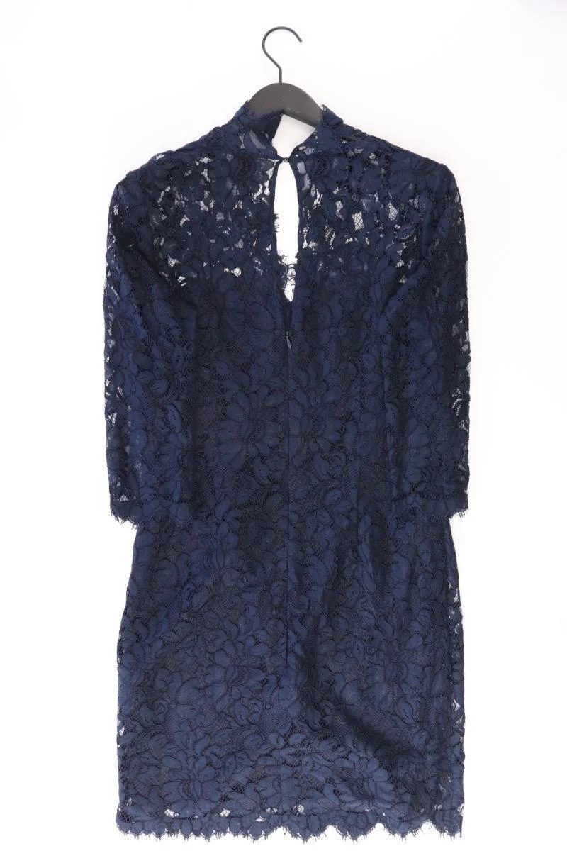 Set Spitzenkleid Gr. 40 3/4 Ärmel blau aus Viskose