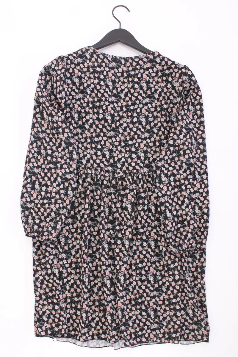 Hailys Kleid Gr. M mit Blumenmuster Langarm schwarz