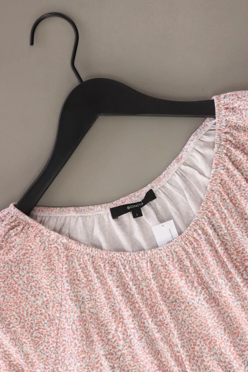 Bonita T-Shirt Gr. L Kurzarm mit Carmen-Ausschnitt rosa aus Baumwolle