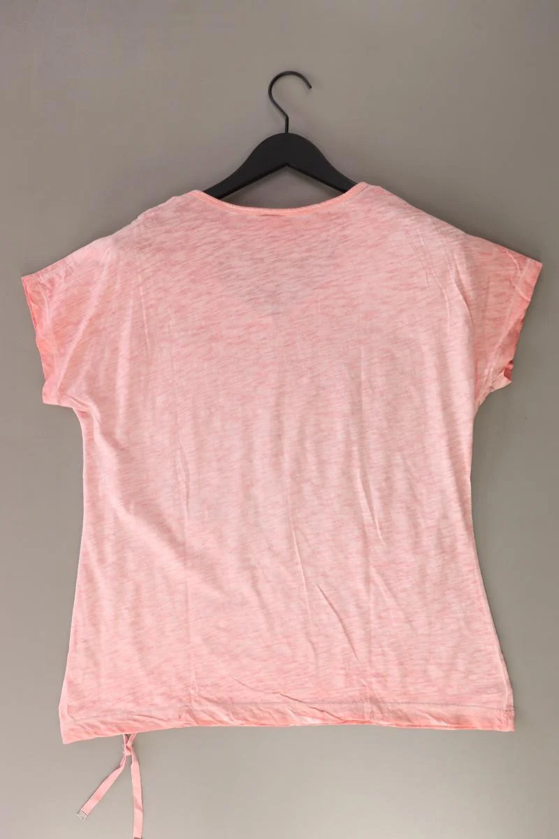 Liberty Printshirt Gr. L Kurzarm orange aus Baumwolle